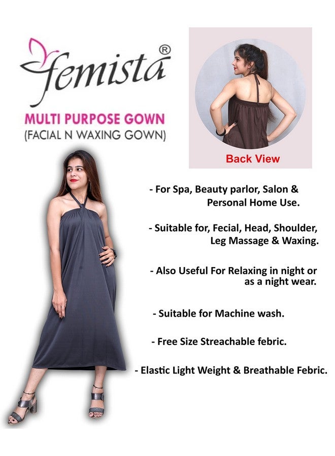 Bioway Femista Random Color Multipurpose Gown Reusable For Waxing Facial Spa Massage Makeup Gown For Beauty Parlor Salon Spa & Personal (Maternity Nightwear) Home Use Multicolour - Image 3