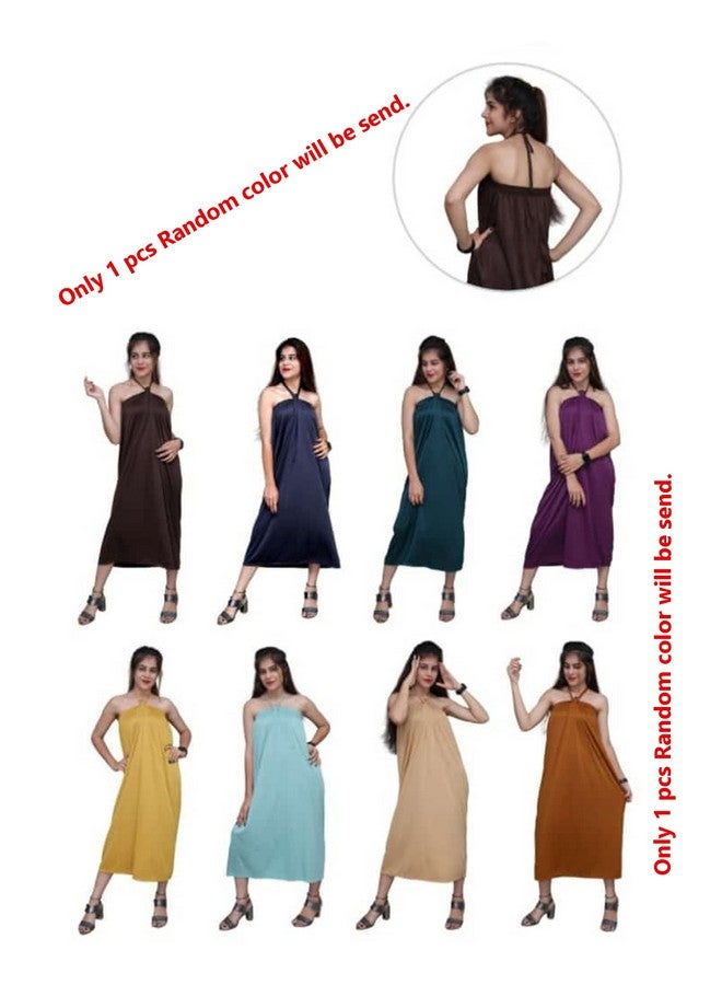 Bioway Femista Random Color Multipurpose Gown Reusable For Waxing Facial Spa Massage Makeup Gown For Beauty Parlor Salon Spa & Personal (Maternity Nightwear) Home Use Multicolour - Image 2