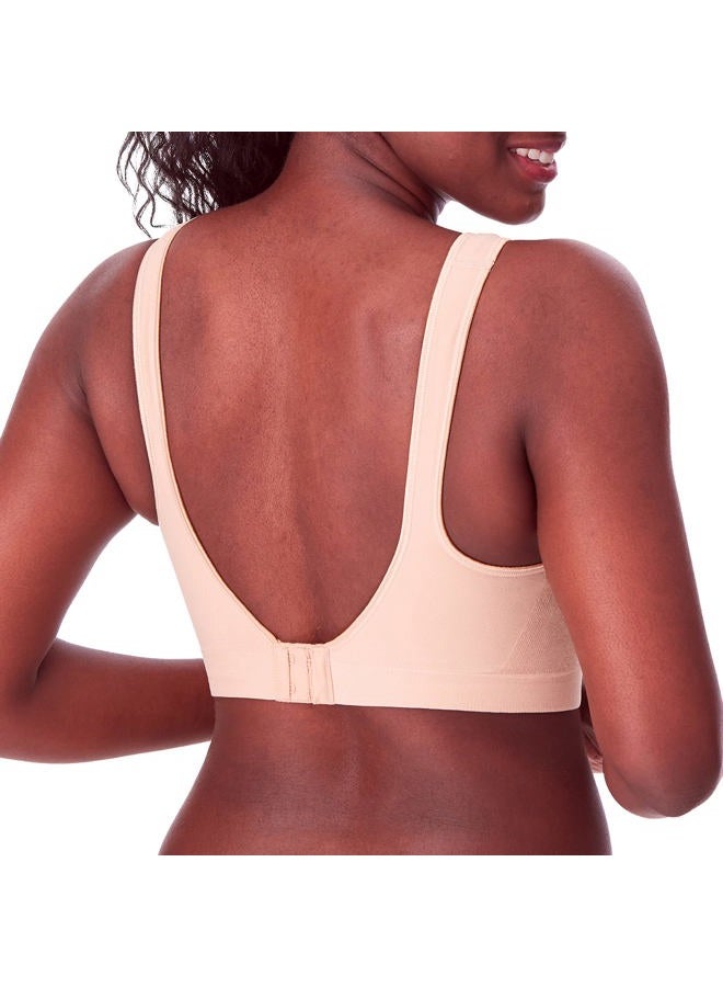 Bali Womens Comfort Revolution Wireless Bra, Seamless 2-ply Cups, Comfortflex Fit Bras, Nude, X-Large US - Image 3