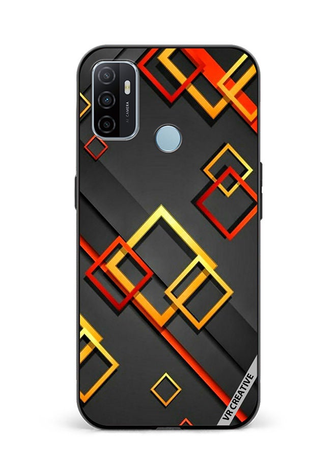 VR CREATIVE Protective Case Cover For Oppo A53 Abstract Design Multicolour - Image 1