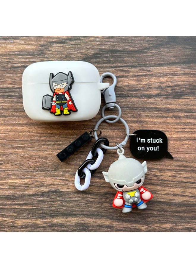 Loquat Suitable For Vivo TWS 4 Wireless Bluetooth Headset Protective Cover IQOO TWS 2 Cartoon Silicone Soft Case-Colour:34 Pendants-Model:iQOO TWS 2  - Image 1