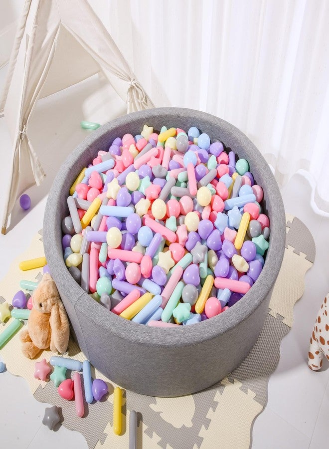 STARBOLO Ball Pit Balls for Toddlers - Macaron Ball Pit Balls Crush Proof Plastic Toy Balls for Toddlers Ball Pits, Ball Pit Play Tent, Baby Pool Water Toys,50pcs(Blue,Green,White) - Image 2