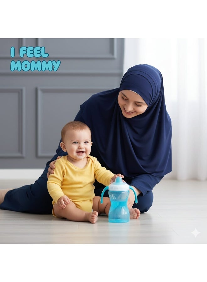 Momeasy 10oz/300ML Training Cup with Handle 45204 Blue - Image 2