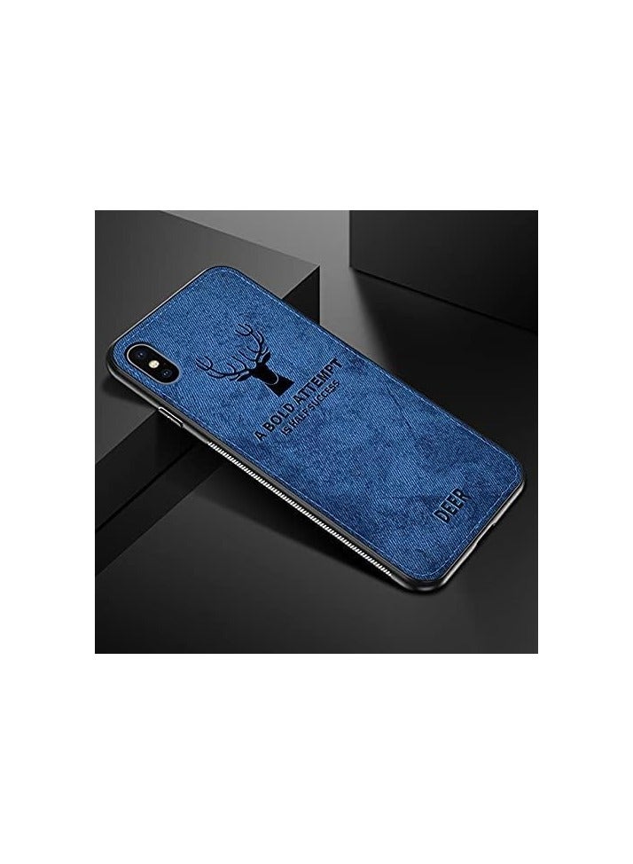 ELMO3EZZ Reno 6 Pro Digital Luxury Soft Texture Patterned TPU Cloth Case, Dirt-Resistant, Anti-Shock, Anti-Fingerprint, Full Body Protective For Oppo Reno 6 Pro (Blue) - Image 4