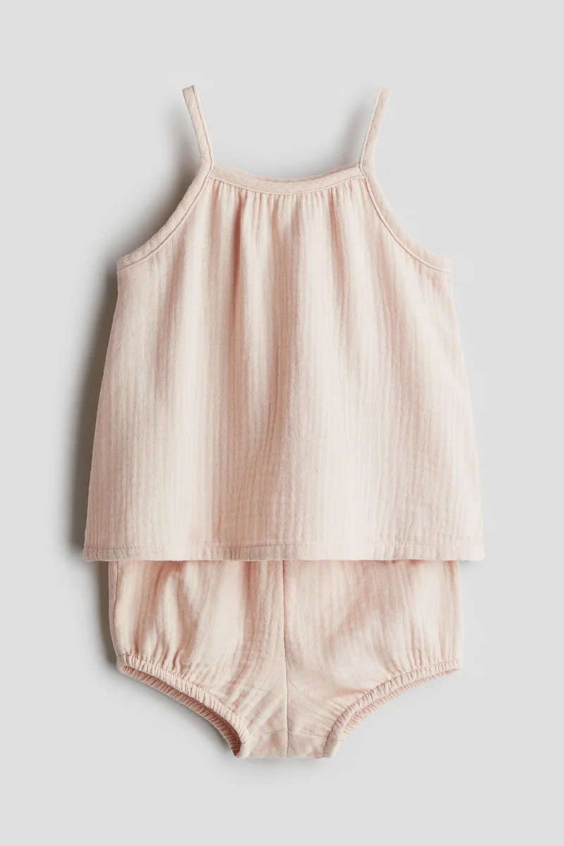 H&M 2-piece cotton muslin set