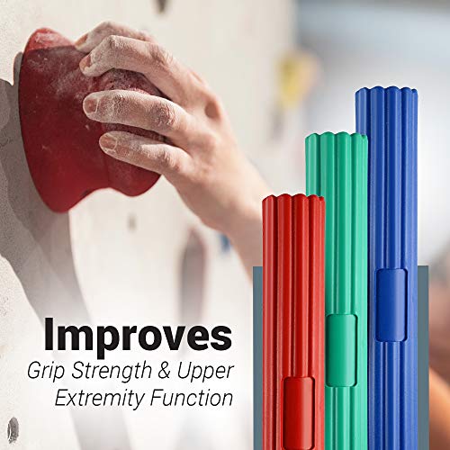 Logest Twist Hand Exerciser Bars - Flexible Bar Strengthener - Tennis Elbow, Golfer's Elbow, Tendonitis, Wrist, Forearms Pain Relief Hand Therapy Bar Arm Strengthener Rehab Twist Bar - Image 5
