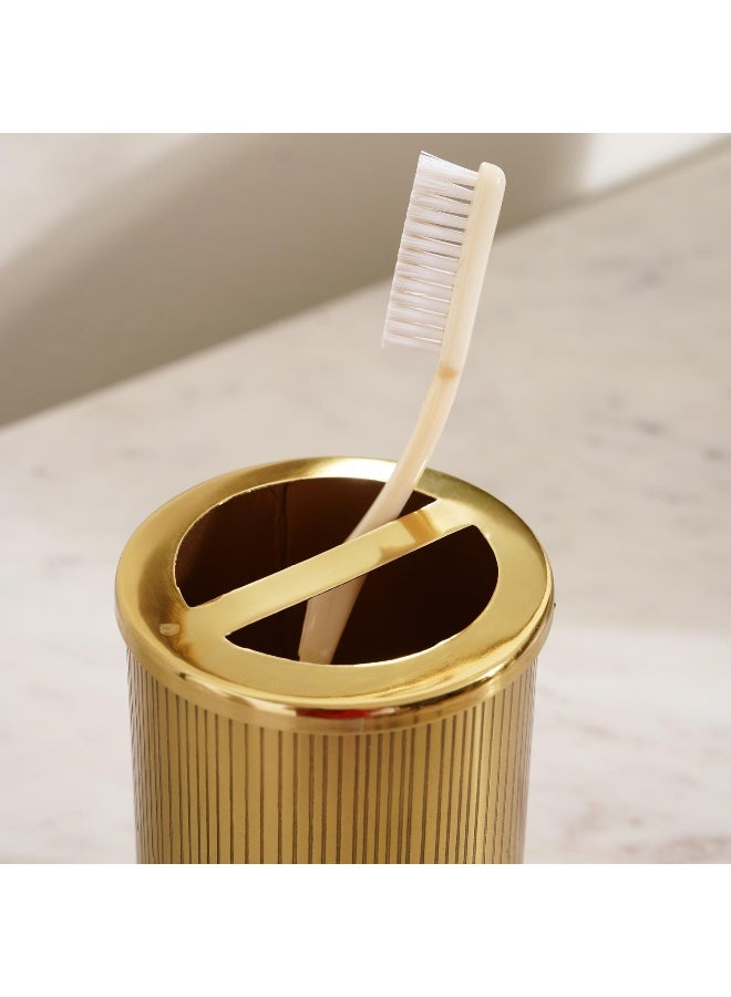 Pan Home Meteor Metal Toothbrush Holder Dia7.5X11.5Cm - Gold - Image 4
