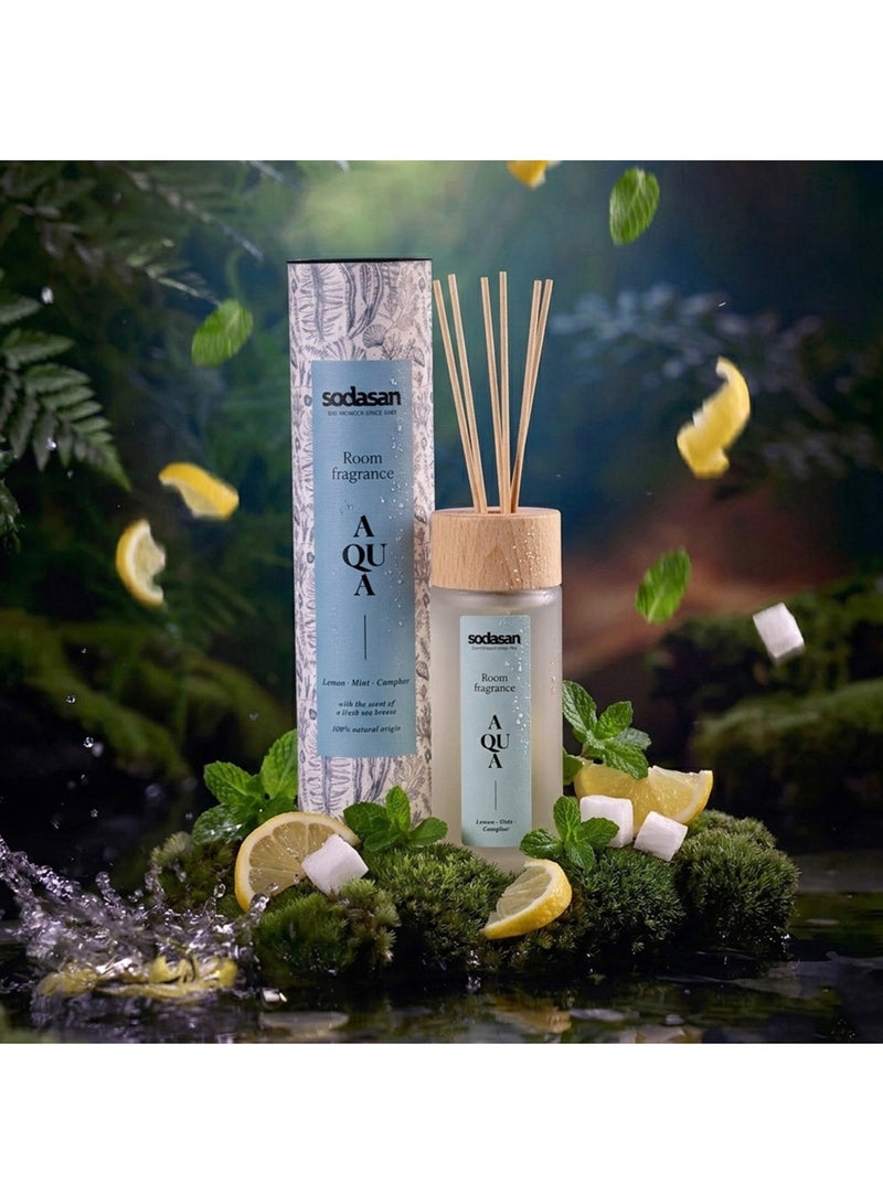 sodasan 100% Natural Room Fragrance - Lemon Mint Camphor - AQUA 200ML - Image 1