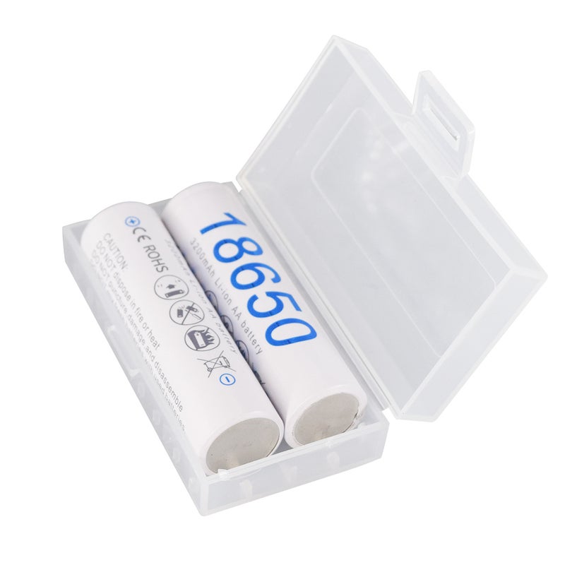 Battery Storage Transparent Plastic Case - Waterproof Durable Portable Organizer for 18650 Lithium Batteries, Travel Camping Use - Image 2