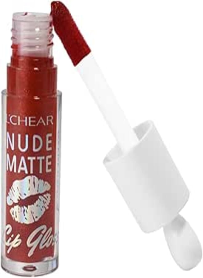 L'chear Lip Gloss Nude Matte Light&Thin Lasting Color Aqua Nourishment Shade Number 2