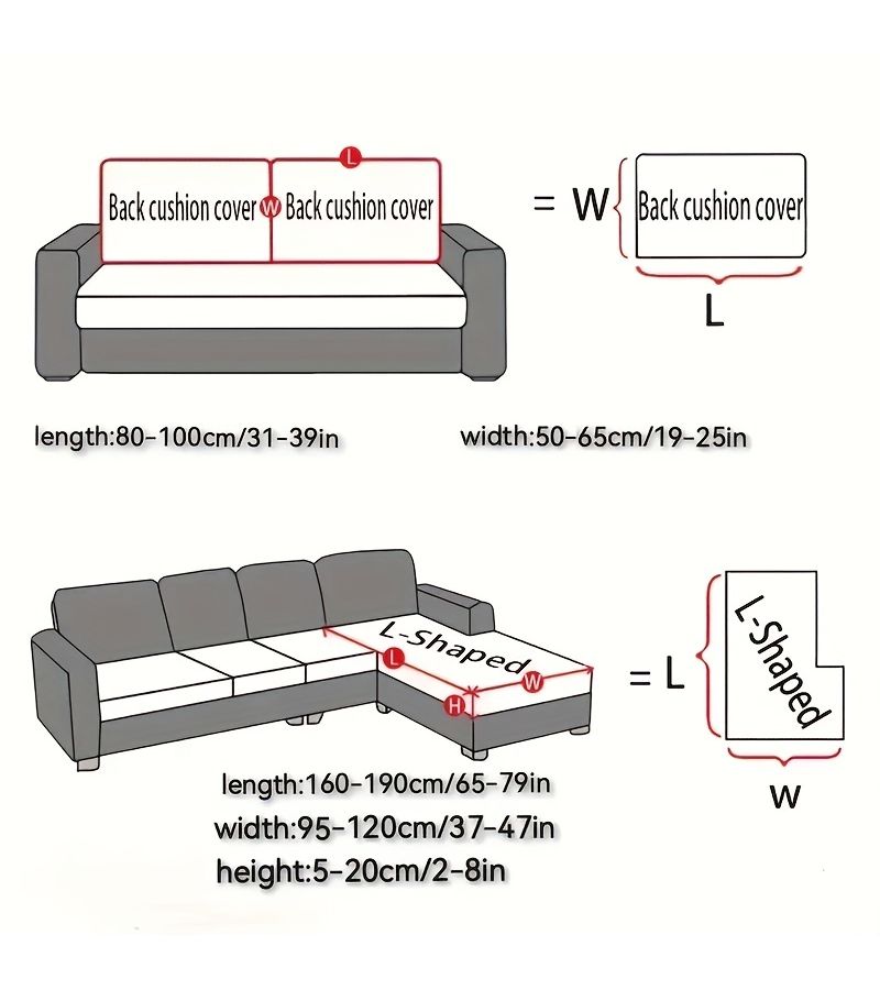 1pc Stretch Sofa Cover Gray For Single Seat Full Cover Universal Modern Anti Scratch Cushion Cover Backrest Cover Pillow Cover - Image 5