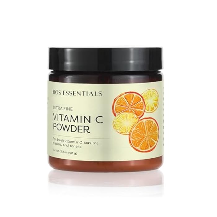 Bos Essentials Ultra Fine Vitamin C Powder, 100% Pure Ascorbic Acid, Non-GMO, Cosmetic-Grade, Dissolves Instantly for DIY Serums, creams, and toners - Image 3