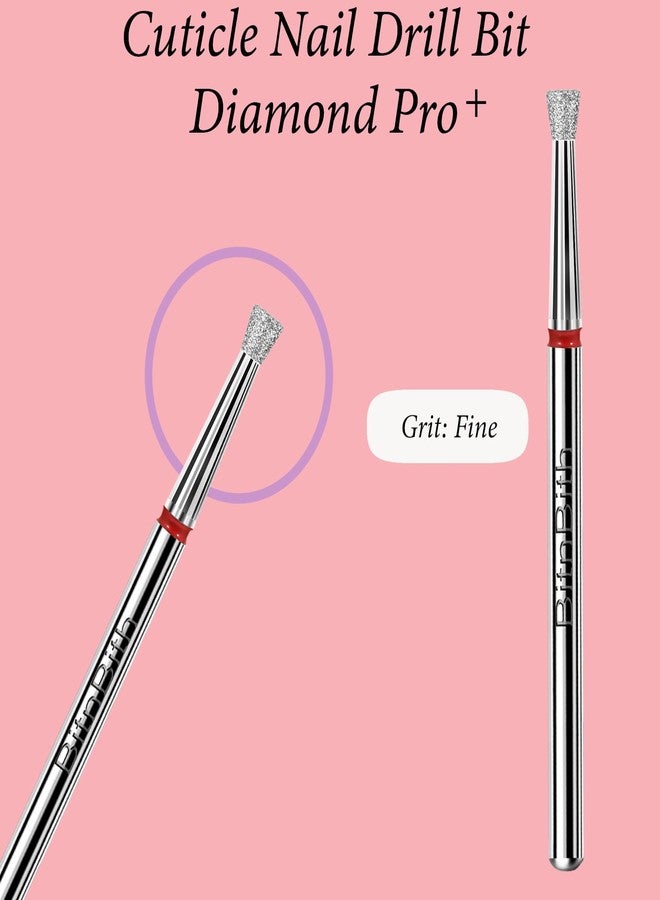 BITNBITH Inverted Tapered Cuticle Nail Drill Bit 3/32" Diamond Professional Safety Under Nail cleaner,Nail Prepare Dead Skin Cleaner,Drill Bits for Manicure Cuticle,Nail Prep, Nail Supplies,Fine - Image 4