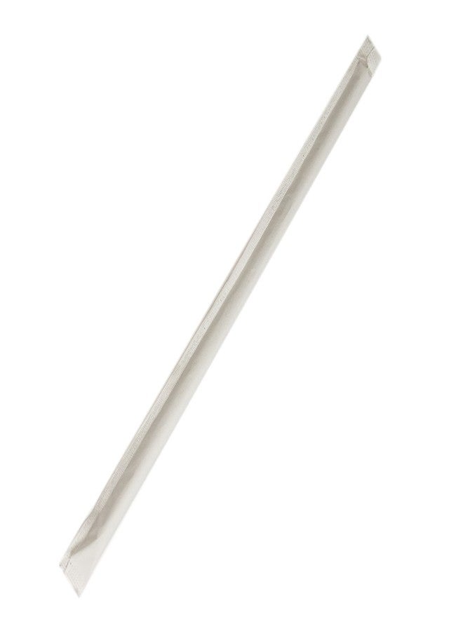 Concession Essentials Plastic Straws Wrapped 1000 Pack - 8 inch Drinking Straw, Foodservice Disposable Straws, Bulk Set (CEClear7.75wrapped-1000ct) - Image 2