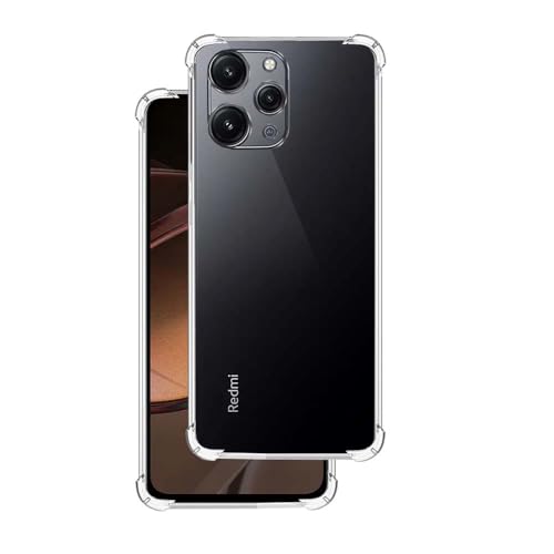 7-Seven 7SEVEN® Back Cover for Mi Redmi 12 4G Transparent Mobile Back Case Shock Proof Design Camera Edges Protection Crystal Clear Phone Case Silicon Soft TPU and Flexible Bumper Phone Cover - Image 1