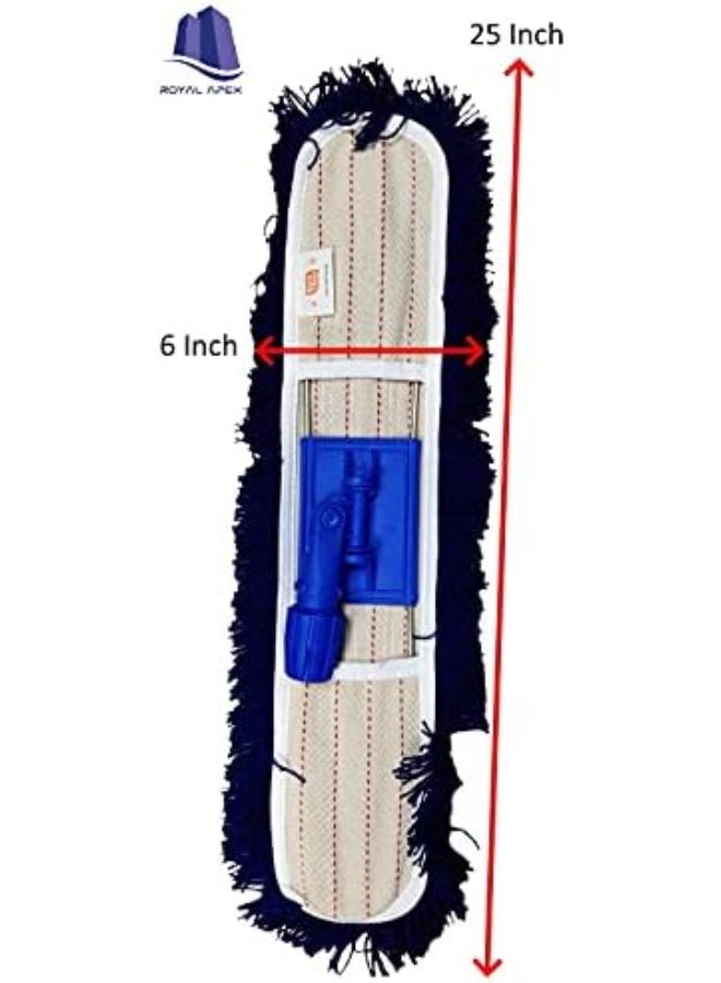 Royal Apex Washable Dust Mop Pad Replacement Head And Refill Reusable Looped-End Blue (Mop Pad Only ) - Image 2
