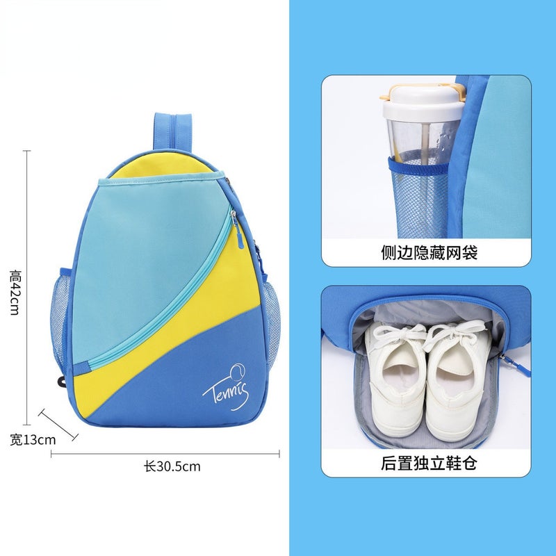 Unisex Badminton Backpack for Kids, Waterproof Training Bag - Image 3