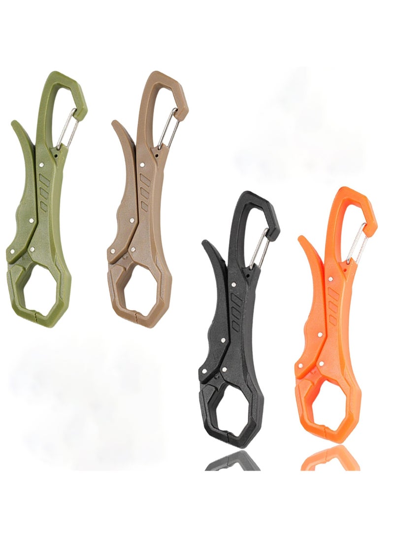 CMGTYYD 4Pcs Mitten Clip Fishing Gripper - Fish Lip Gripper Keychain Outdoor Mitten Clip | Mitten Clip Outdoor | Mitten Clip Keychain Multi-Functional Fishing Gripper | Large Opening Carabiner Fishing Pliers - Image 1