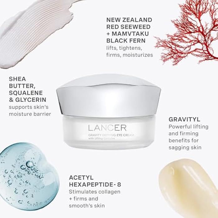 Lancer Skincare Gravity Defying Eye Cream with Lifting Complex, Firming & Hydrating Under Eye Cream for Lifting, Crow's Feet & Expression Lines (.5 Oz) - Image 5