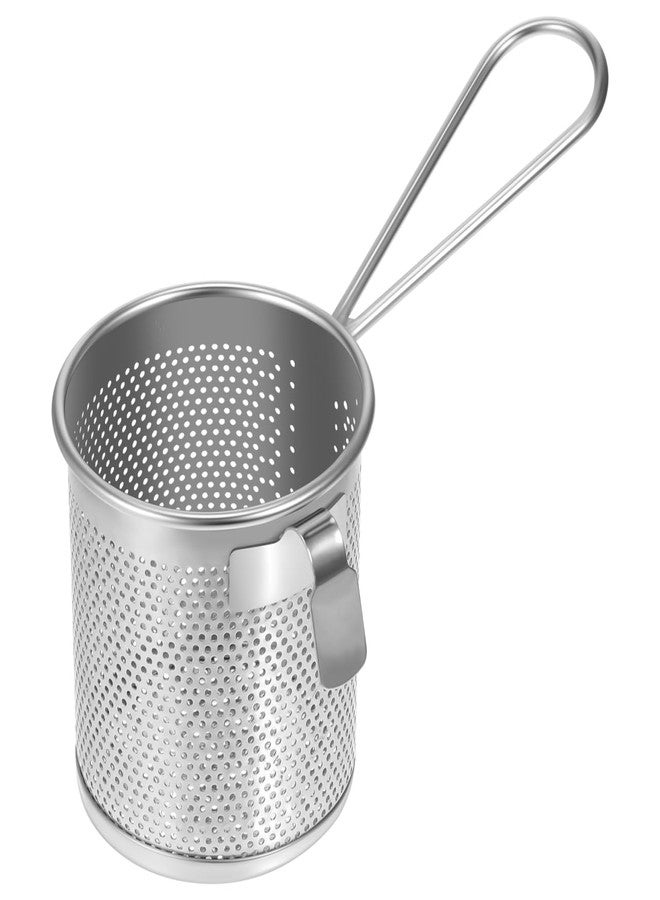 Luxshiny Hot-Pot Side Colanders Stainless Steel Mesh Strainer 6.49 Inch Hanging Basket for Cooking Noodles and Blanching in Kitchen - Image 1