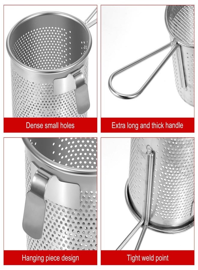 Luxshiny Hot-Pot Side Colanders Stainless Steel Mesh Strainer 6.49 Inch Hanging Basket for Cooking Noodles and Blanching in Kitchen - Image 5