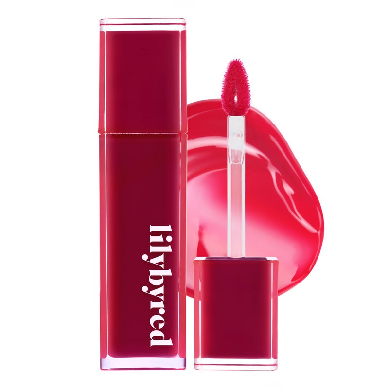 lilybyred Bloody Liar Coating Tint  Korean Glossy Lip Stain Vivid  Juicy Color Syrupy Shine Moisturizing LongLasting  SmudgeProof NonSticky Lightweight 014 oz 07 Daring Cherry