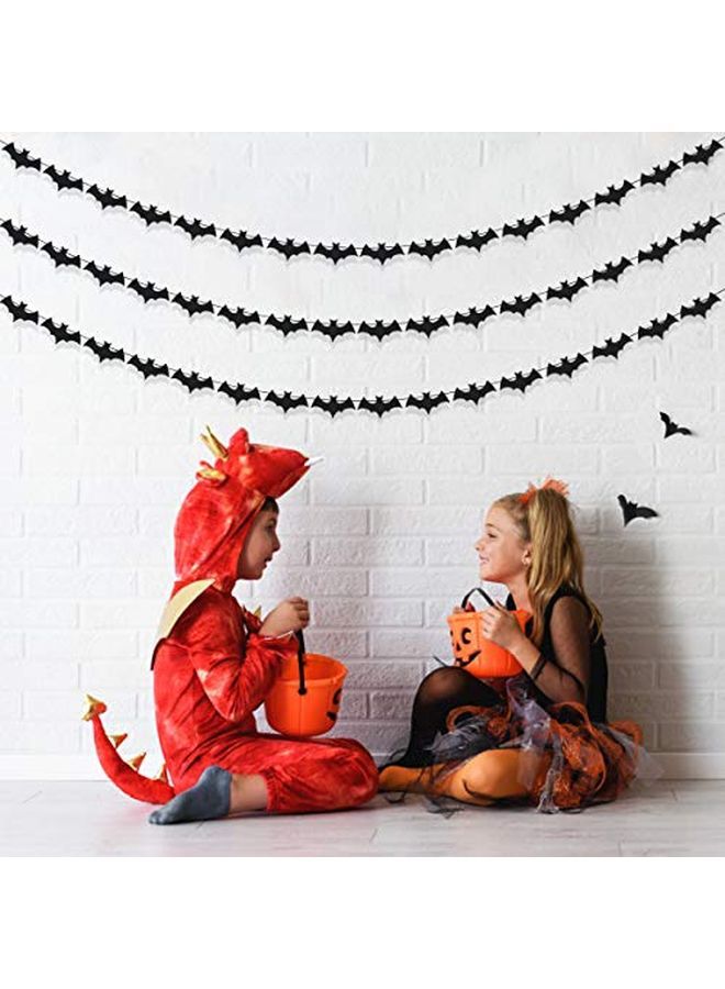 LeeSky 5Pcs Bat Garland Halloween Party Decorationsflying Bats Halloweenhalloween Batsbat Streamershaunted House Decorationshalloween Wall Decorations - Image 2
