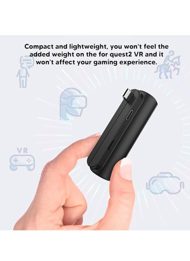 Generic Battery pack for Quest 2, portable VR charger battery with LED indicator and independent switch, 3400 MAh VR extension battery for 2-3 hours of playback  - Image 4