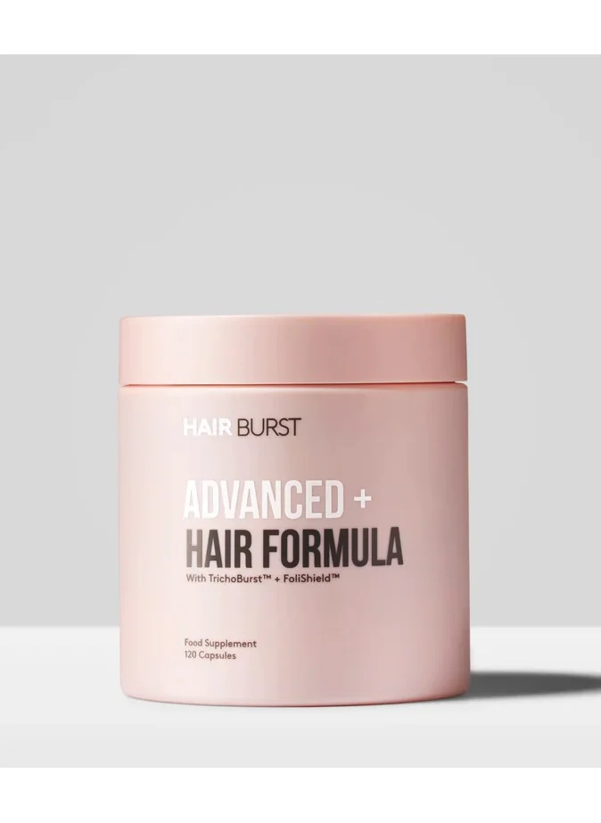 هيربرست Advanced+ Hair Loss Supplement — Targets Root Causes, Promotes Strong - Natural Products for Women - 4 Daily Capsules, 1 Solution