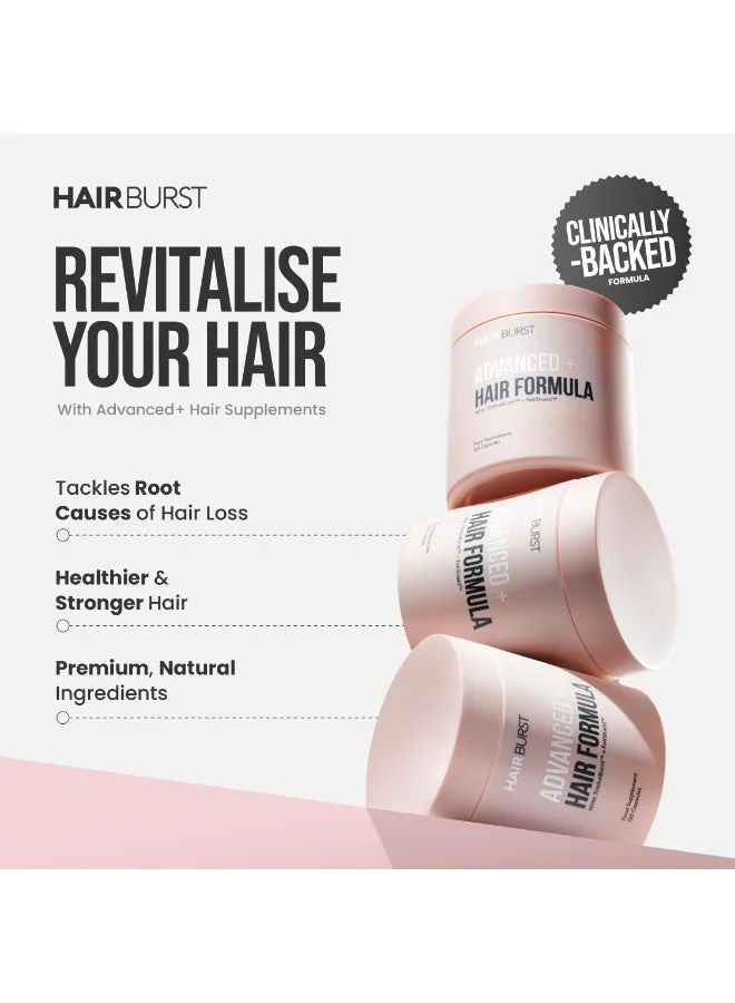 هيربرست مكمل متقدم لتساقط الشعر يستهدف الأسباب الجذرية ويعزز القوة - منتجات طبيعية للنساء -  كبسولات يوميًا، حل واحد