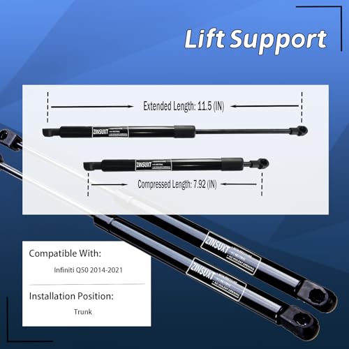 ZINSUXT Rear Hatch Struts Tailgate Lift Supports Trunk Liftgate Struts Gas Spring for Infiniti Q50 2014-2021 - Image 4