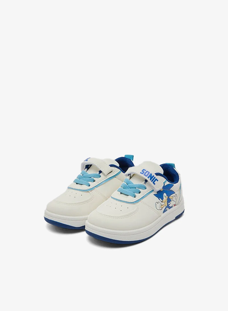 R&b Sonic Print Velcro Shoes