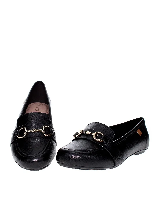 Beira Rio Beira Rio Ladies Closed/Flat Shoes Black | Made In Brazil