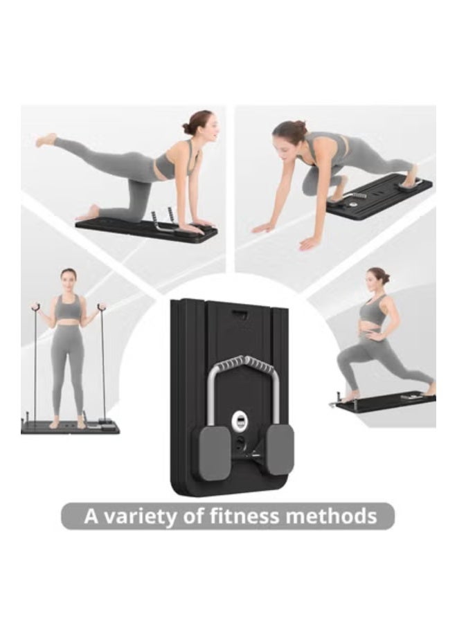 تايجر Multifunctional Foldable Pilates Reformer Board – Adjustable Ab & Core Trainer, Full Body Workout Machine for Home, Strength & Flexibility Training, Portable Pilates Board Set for Women & Men - Image 2