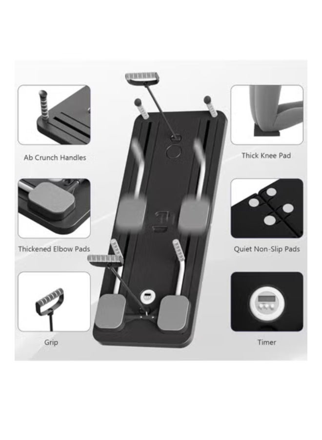 تايجر Multifunctional Foldable Pilates Reformer Board – Adjustable Ab & Core Trainer, Full Body Workout Machine for Home, Strength & Flexibility Training, Portable Pilates Board Set for Women & Men - Image 5