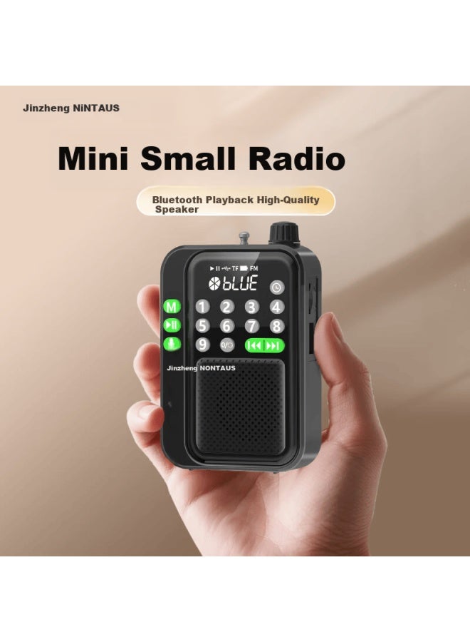 Nintaus C90 Elderly Radio, Card-insertable Speaker For Seniors, Portable Mini Audio Player, Music Player With Card Slot, Personal Listening Device, News And Semiconductor Radio For Storytelling - Image 4
