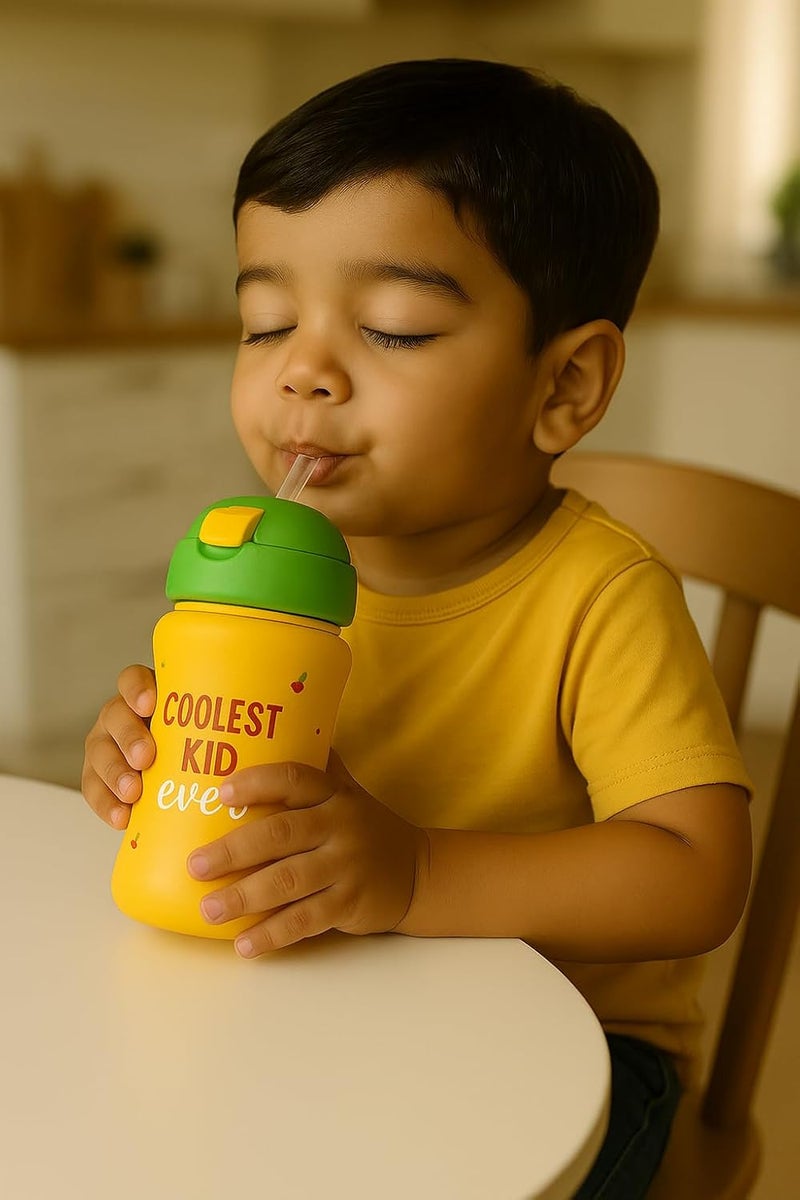 rabitat STEEL PLAY-OG Stainless Steel Water Bottle Coolest Kid Ever 350 ml - 2 years brand warranty | stainless steel water bottle | steel bottle | water bottle steel - Image 2