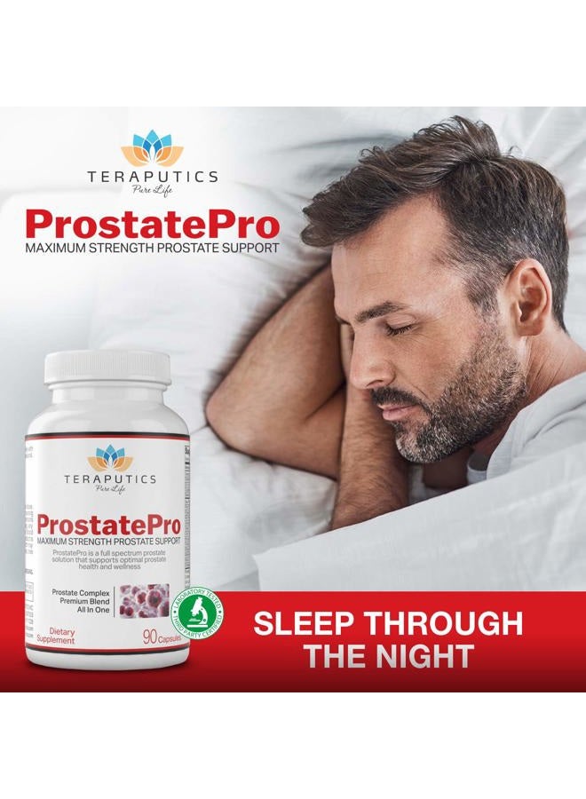 Teraputics ProstatePro - 33 Herbs Saw Palmetto Prostate Health Supplements For Men | Reduce Urination | Hair Growth w/DHT Blocker | Beta Sitosterol, Pygeum and Saw Palmetto for Men Prostate Support, 90 Capsules - Image 4