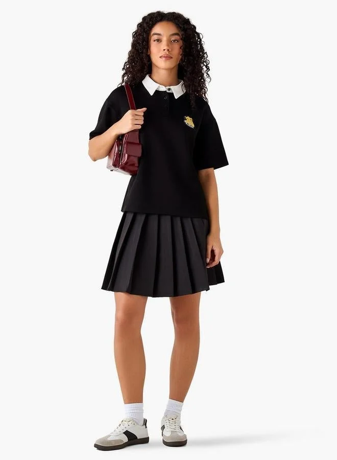 SP Characters Polo T-shirt with Simba Embossed Patch