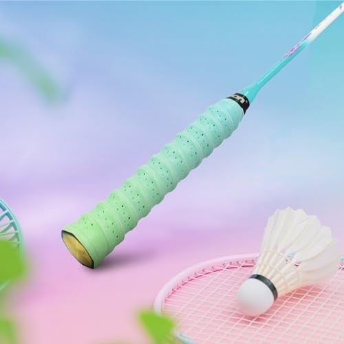 Senston 2pcs Racket Grips Tape Overgrip for Tennis/Badminton/Squash Racket Handle Grips,Keel-Green - Image 2