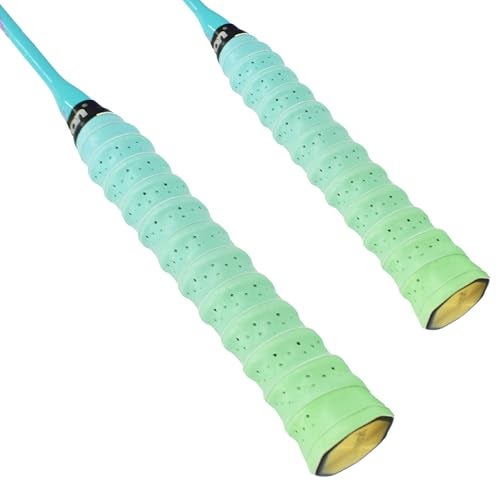 Senston 2pcs Racket Grips Tape Overgrip for Tennis/Badminton/Squash Racket Handle Grips,Keel-Green - Image 1