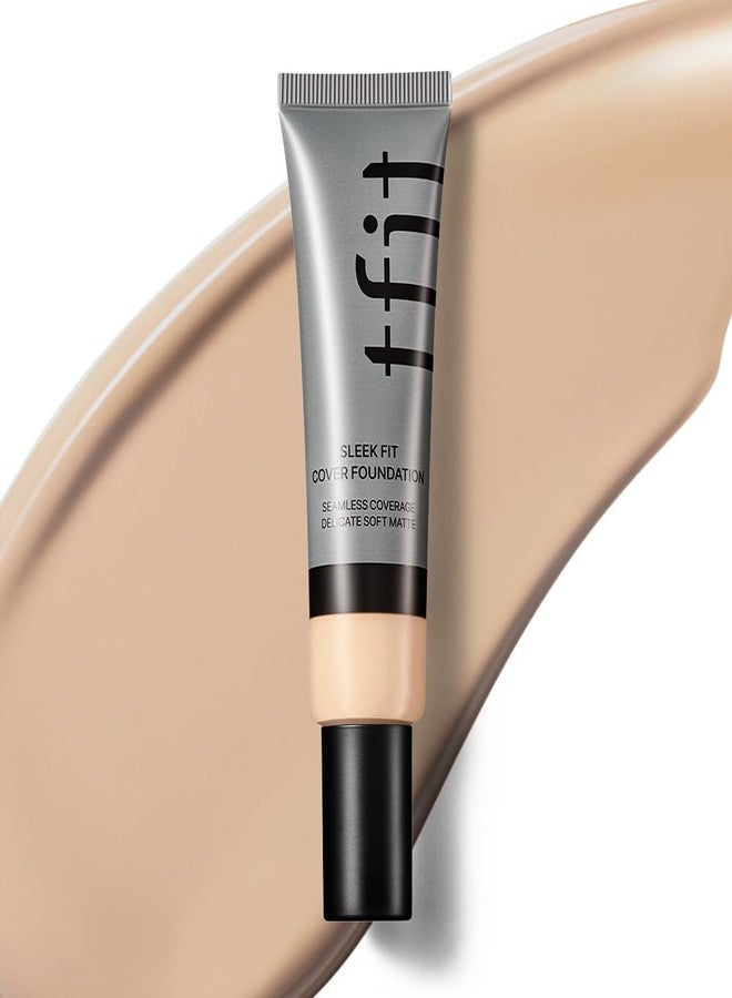 TFIT Sleek Fit Cover Foundation Shade N02 Nude 30g, Soft-Matte Coverage - Image 1