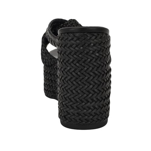 Guess Women's EVEH Wedge Sandal, Black 001, 5 - Image 3