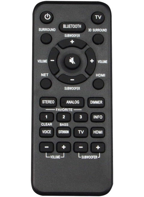 VAH0130 MBE112 Replaced Remote Control Fit for Yamaha MusicCast Bar 400 Surround System ATS-4080 and YAS-408 YAS408BL Soundbar