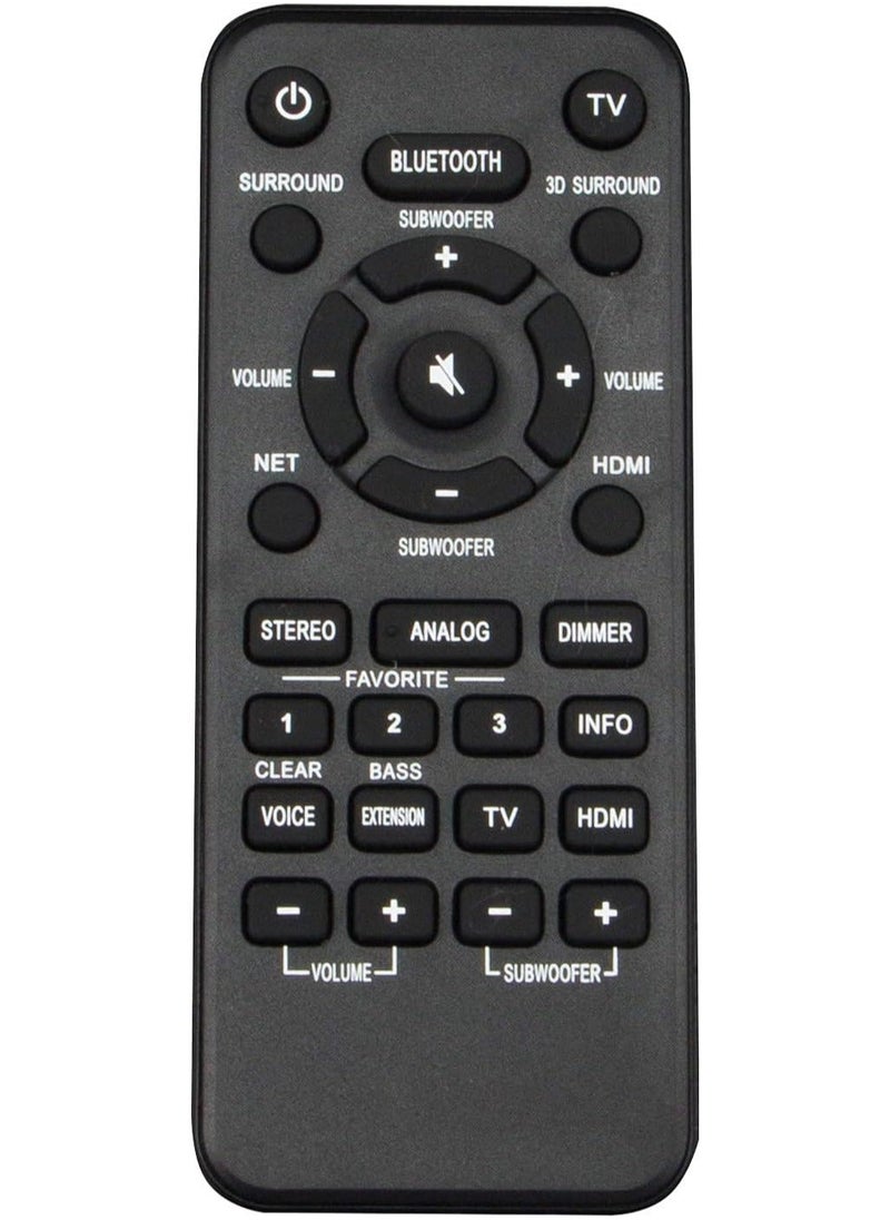 Generic - VAH0130 MBE112 Replaced Remote Control Fit for Yamaha MusicCast Bar 400 Surround System ATS-4080 and YAS-408 YAS408BL Soundbar - Image 1