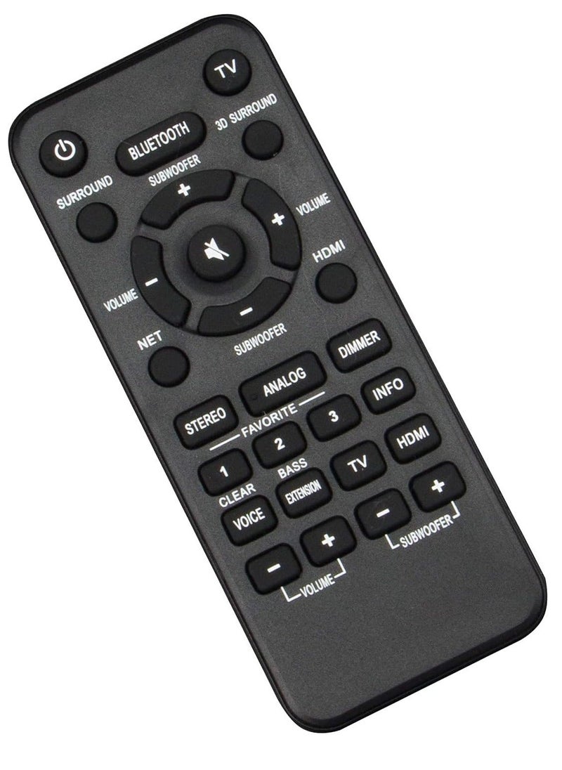 Generic - VAH0130 MBE112 Replaced Remote Control Fit for Yamaha MusicCast Bar 400 Surround System ATS-4080 and YAS-408 YAS408BL Soundbar - Image 1