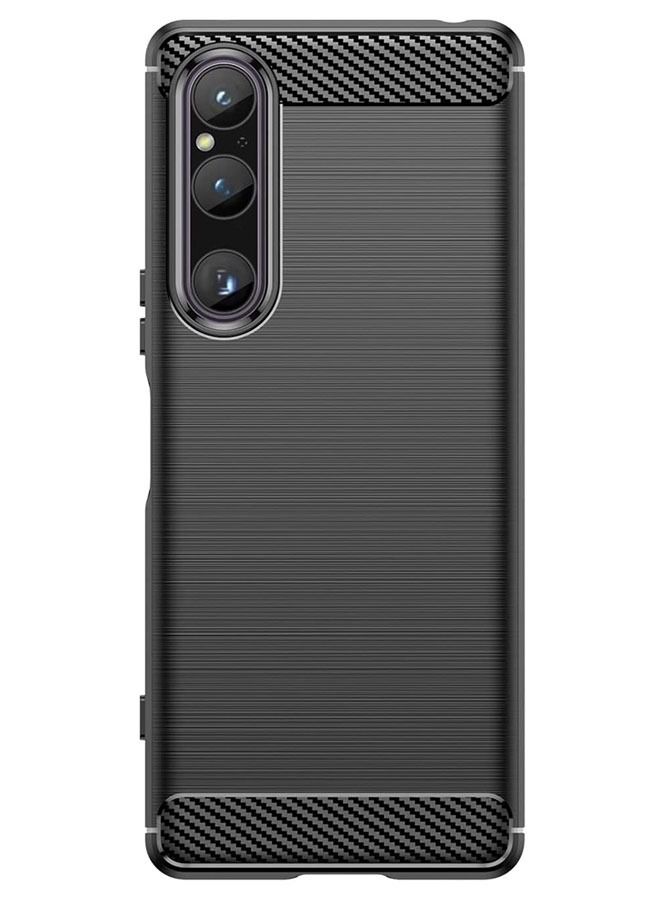 CATANES Sony Xperia 1 V Case Cover Soft TPU Bumper Protective Black - Image 1
