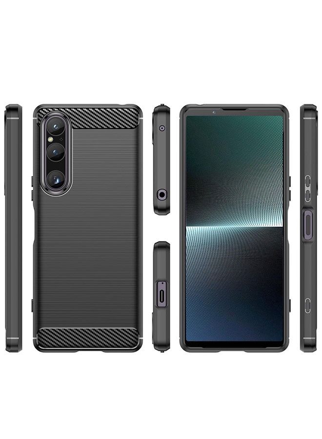 CATANES Sony Xperia 1 V Case Cover Soft TPU Bumper Protective Black - Image 5