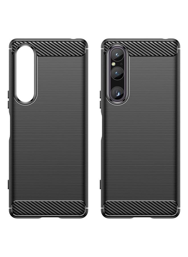 CATANES Sony Xperia 1 V Case Cover Soft TPU Bumper Protective Black - Image 4