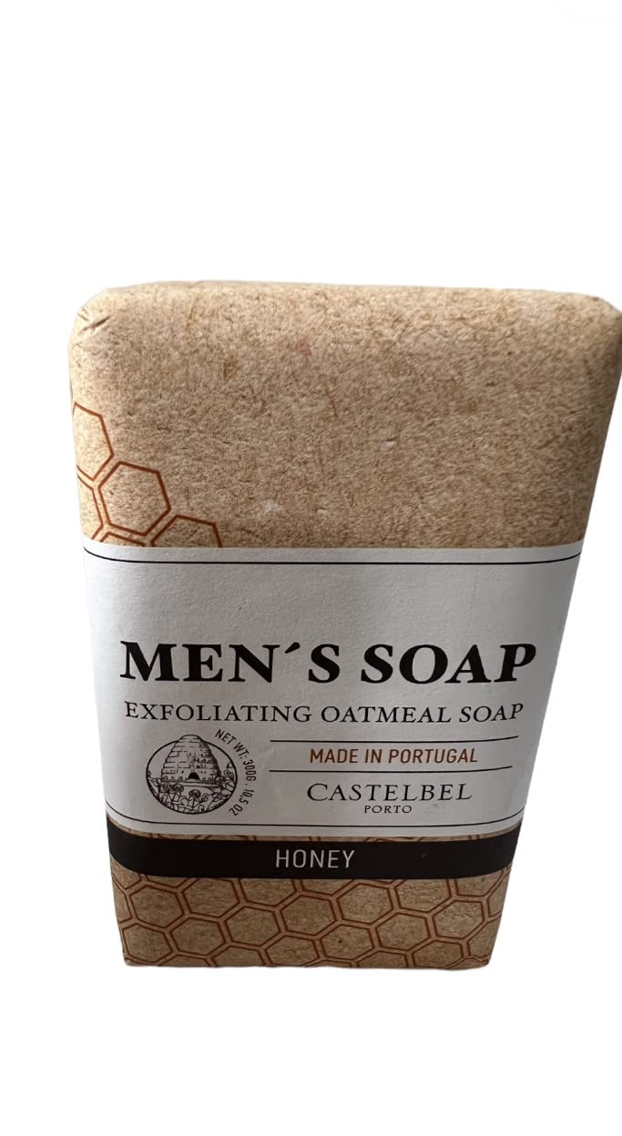 Castelbel Exfoliating Oatmeal Mens Luxury Soap Bar 105 Oz
